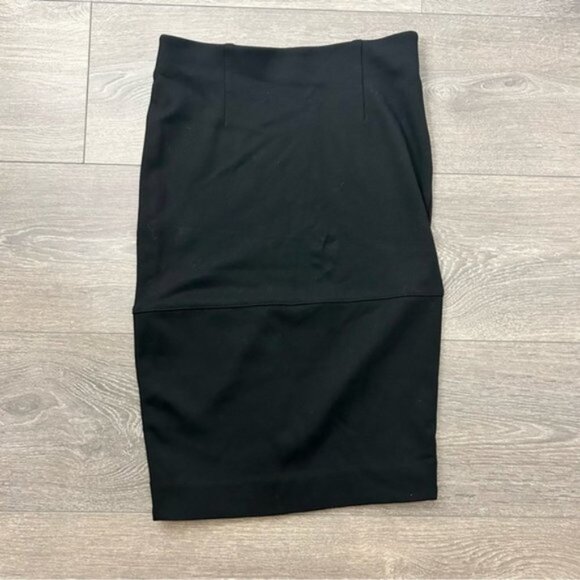 Wilfred Aritzia Women’s Skirt Campagne Pencil High Rise Waist Zipper Black 0 - Picture 4 of 8